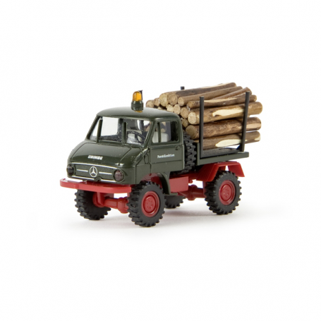 Unimog 411 med timmerlast