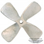 Propellers, 4 blades (white metal)