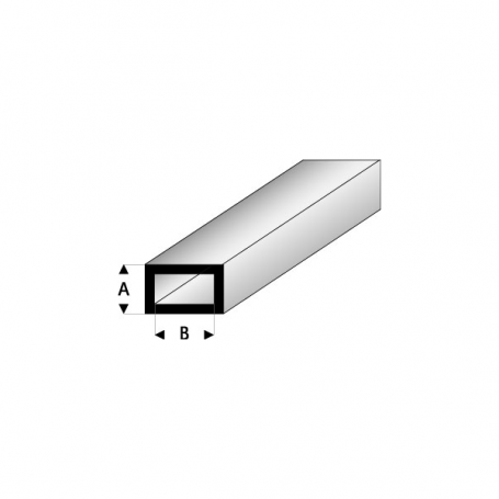 Styrene profile - Rectangular tube