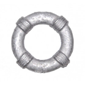 Life rings, white metal