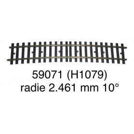 59071 Märklin radie 2.461 mm 10° - skala 1 -begagnad