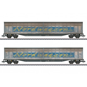 2 svenska Nordwaggonvagnar - Märklin 48065