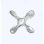 Propellers, 4 blades (white metal)