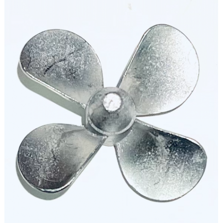 Propellers, 4 blades (white metal)