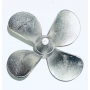 Propellers, 4 blades (white metal)