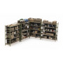 4 storage shelves H0 Scale (1:87)