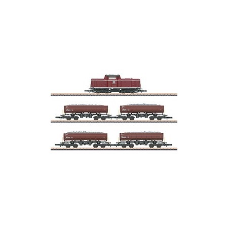 Märklin 81372 - Tågsats med diesel och flakvagnar, DB (z)