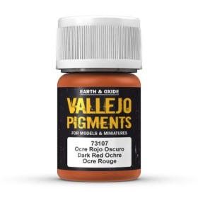 Pigment, Dark red ochre, 30 ml - Vallejo 73107