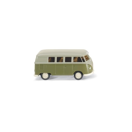 VW T1, Buss, Grön/Beige - Wiking (H0)