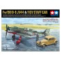 Tamiya 25213, FOCKE-WULF Fw190 D-9 JV44 & CITROEN TRACTION 11CV STAFF CAR SET, byggsats skala 1/48