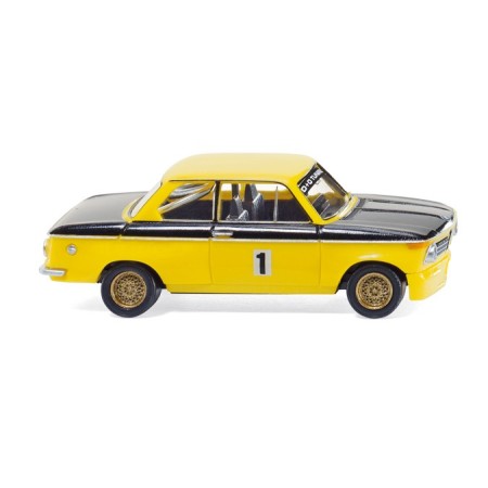 BMW 2002 Race Car, Yellow/Black - Wiking (H0)