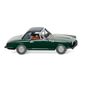 Glas 1700 GT Cabriolet - Dark Green - Wiking (H0)