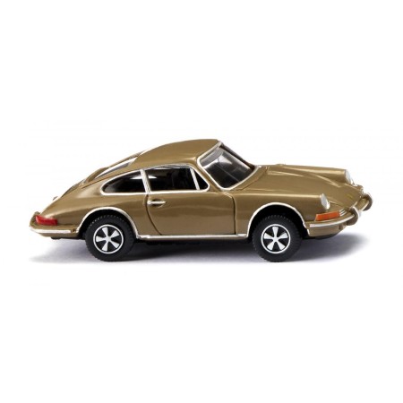 Porsche 911 Coupé, Khakibrun - Wiking (H0)