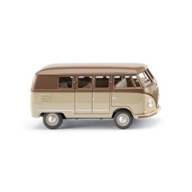 VW T1 (Typ 2), Minibuss, Beige/Brun - Wiking (H0)