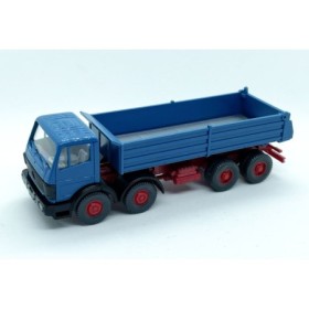 High side flat bed truck, Blue