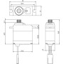 Savöx, SW-0250MG Plus Servo 5Kg 0,11s Metal gears WP Mini