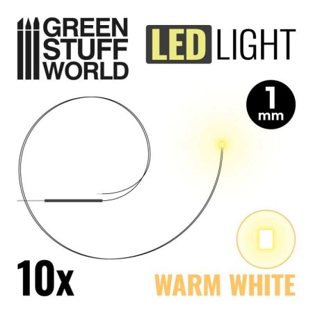 LED 1 mm - Varmvit - GSW 1382