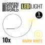 LED 1 mm - Varmvit - GSW 1382