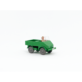 Wiking 477/1A - Green Unimog flat bed - Retro H0