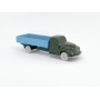 Wiking 160/4BB - Brown/blue Ford flat bed truck - Retro H0