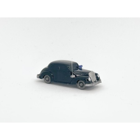 Wiking 281/3 - Blackgreen Mercedes 220 police car - Retro H0