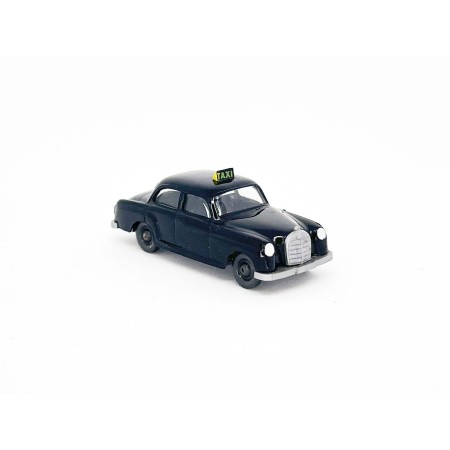 Wiking 375/1 - Black Mercedes 220 Taxi - Retro H0