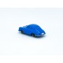 Wiking 128/2C - Blue Porsche 356 (Type 1) - Retro H0