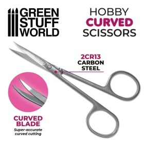 GSW Hobby Scissors, curved tip (3009)