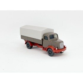 Wiking 606/3B - Red/Brown Henschel HS 100 flat bed truck - Retro H0