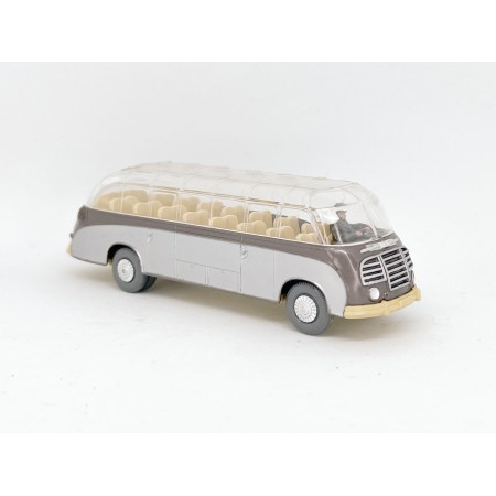 Wiking 1166/5D - Brun/Silver Setra-buss - Retro H0