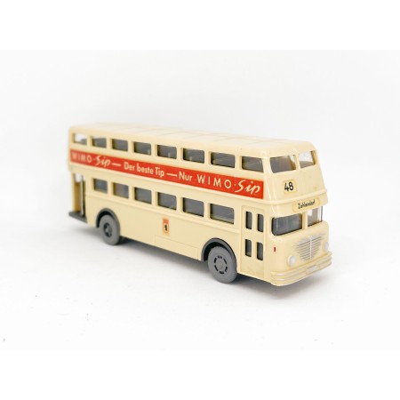 Wiking 1162/1F - Beige double decker bus - Retro H0