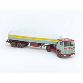 Wiking 982/1D/F - Turqoise tank truck Scania 110 - Retro H0