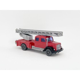 Wiking 1063/1 - Red Fire truck with ladder, Magirus Saturn - Retro H0