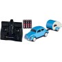 1:87 Radio controlled VW Beetle, Blue with caravan