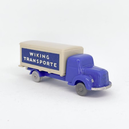 Wiking 174/1AB - Blue/Grey MB 3500 Box truck - Retro H0