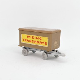 Wiking 547/1? - Ocher brown trailer - Retro H0