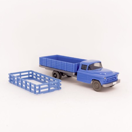 Wiking 625/1B - Blue Chevrolet flat bed truck - Retro H0