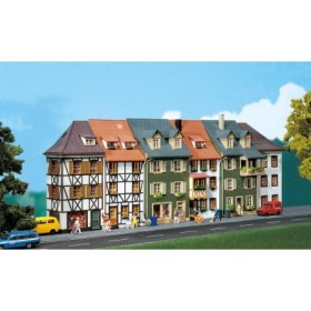 Faller 130430- 6 Relief houses, scale 1:87