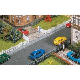 Faller 180410- Garden fences with gates, 710 mm, scale 1:87