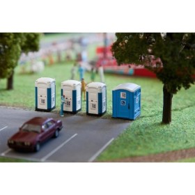 Faller 180543- TOI TOI Portable toilets, scale 1:87