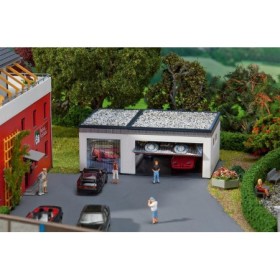 Faller 130319- Double garage with drive components, scale 1:87