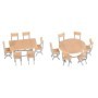 Faller 180957- 2 Tables and 12 chairs, scale 1:87