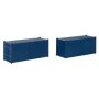 Faller 182054- 20' Container, blue, set of 2, scale 1:87