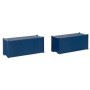 Faller 182054- 20' Container, blue, set of 2, scale 1:87