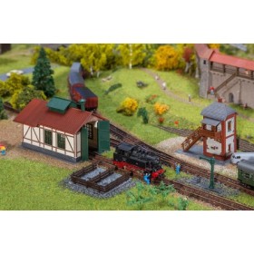 Faller 222108- Branch line locomotive shed with block post Set, scale 1:160