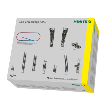 Minitrix 14311, Track extension set H1 (N)