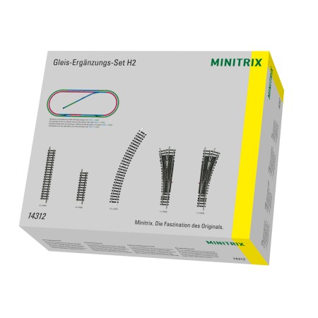 Minitrix 14312, Track extension set H2 (N)