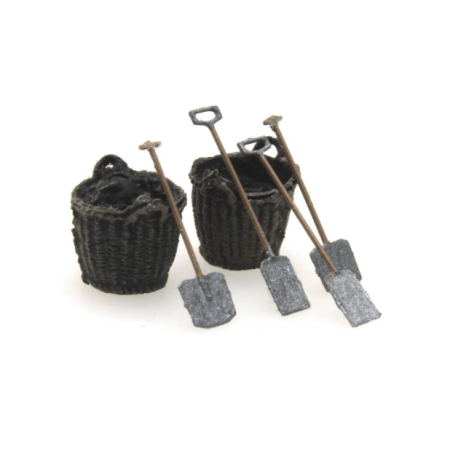 Coal baskets and tools