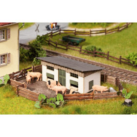 Scenery-Set Pigsty- Noch 65608