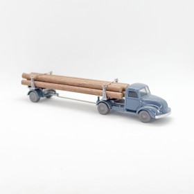 Wiking 701/1B - Grey-blue Magirus Wood transport - Retro H0